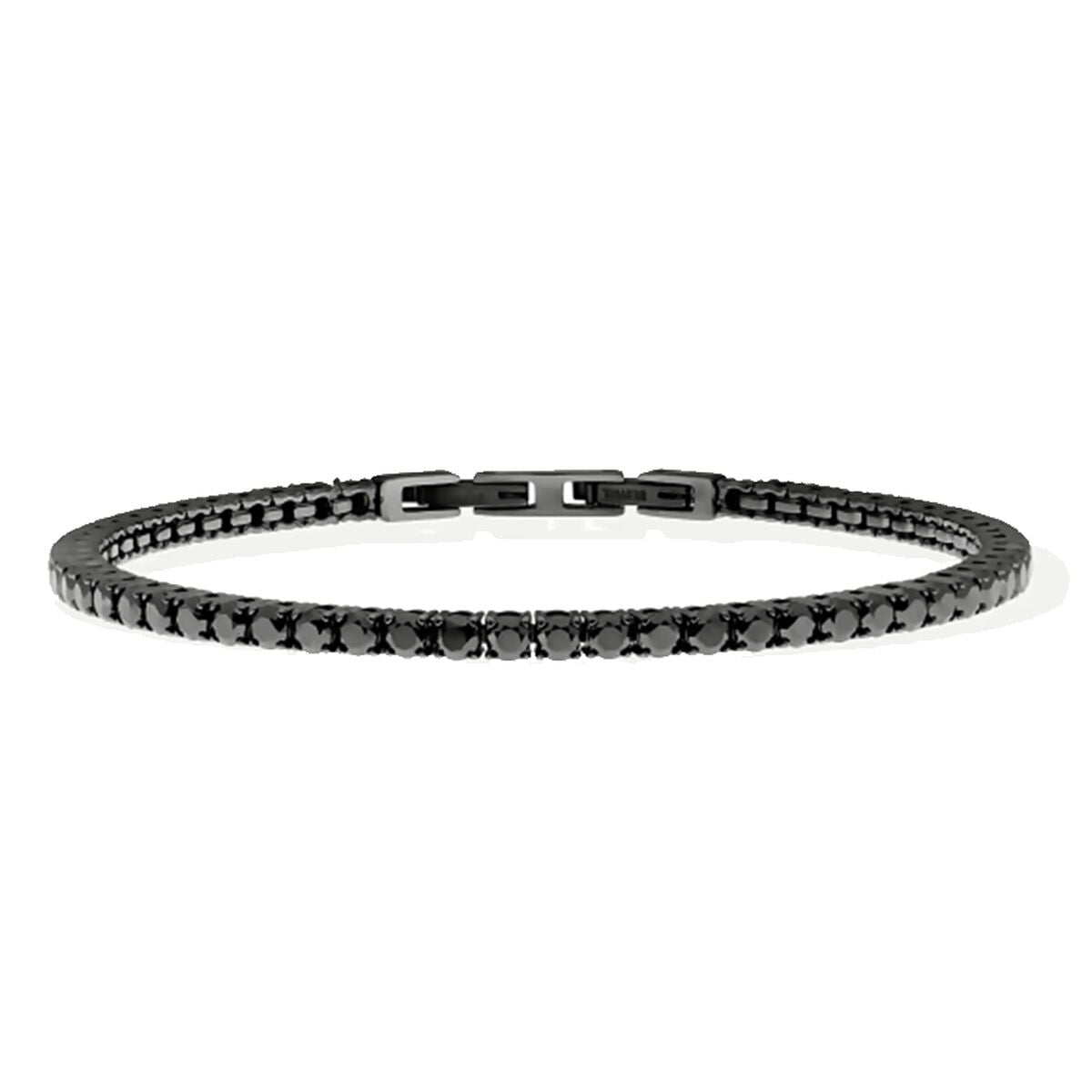Zwarte LIU JO armband voor dames met elegante steentjes en een verfijnde afwerking.