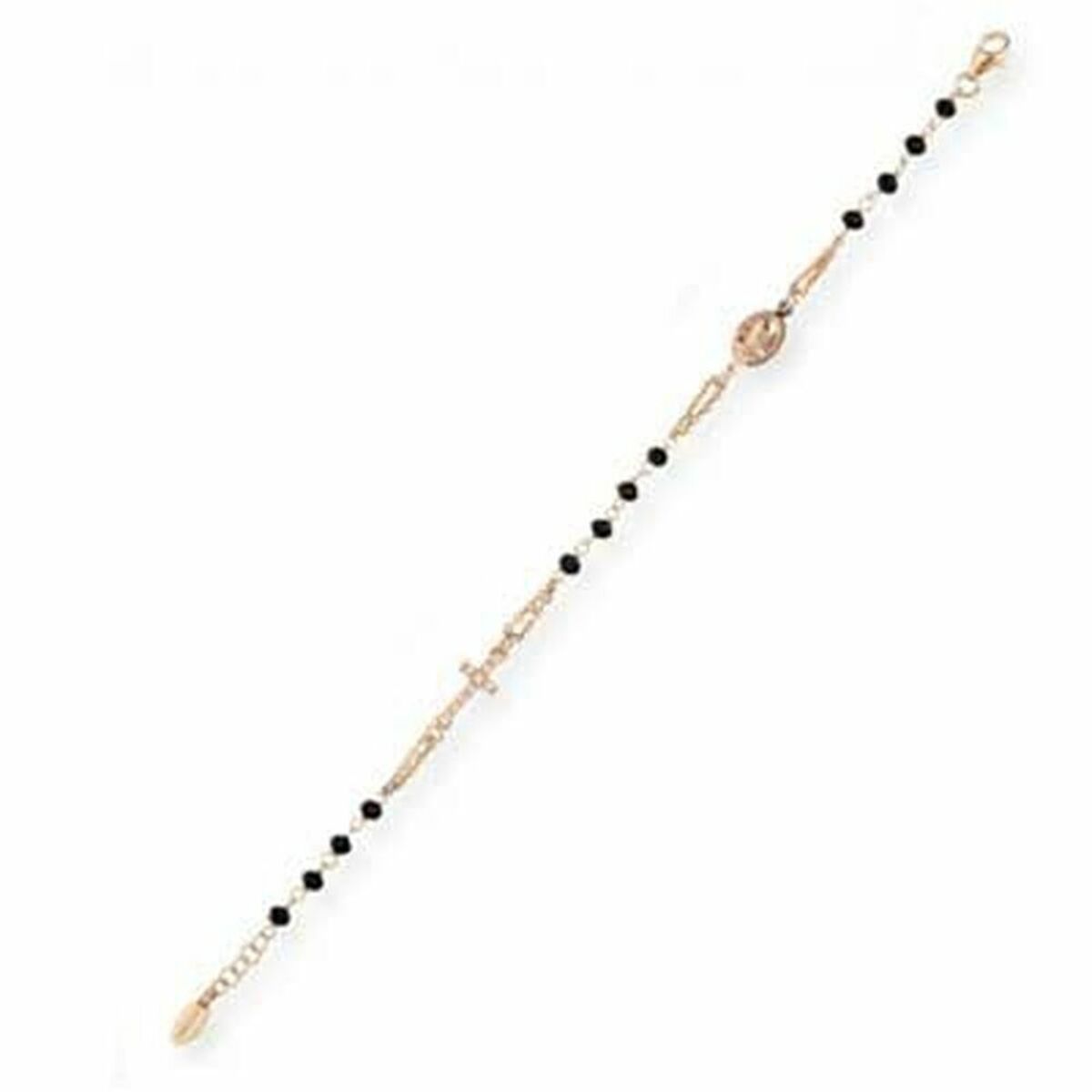 Amen Armband Dames in zilver 925 met elegante zwarte details en een stijlvolle sluiting.