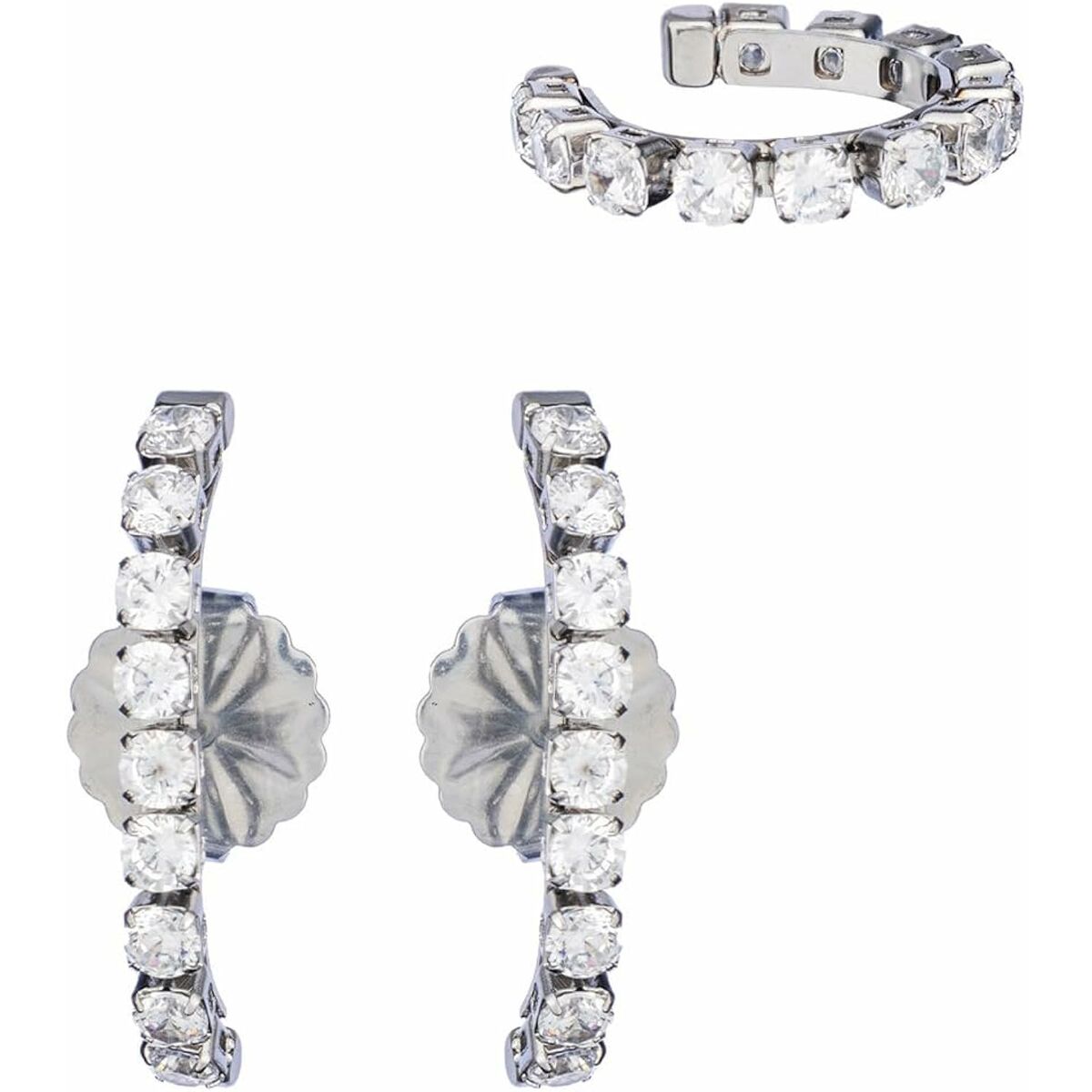 Elegante AN Jewels oorbellen met sprankelende stenen en tijdloos ontwerp.