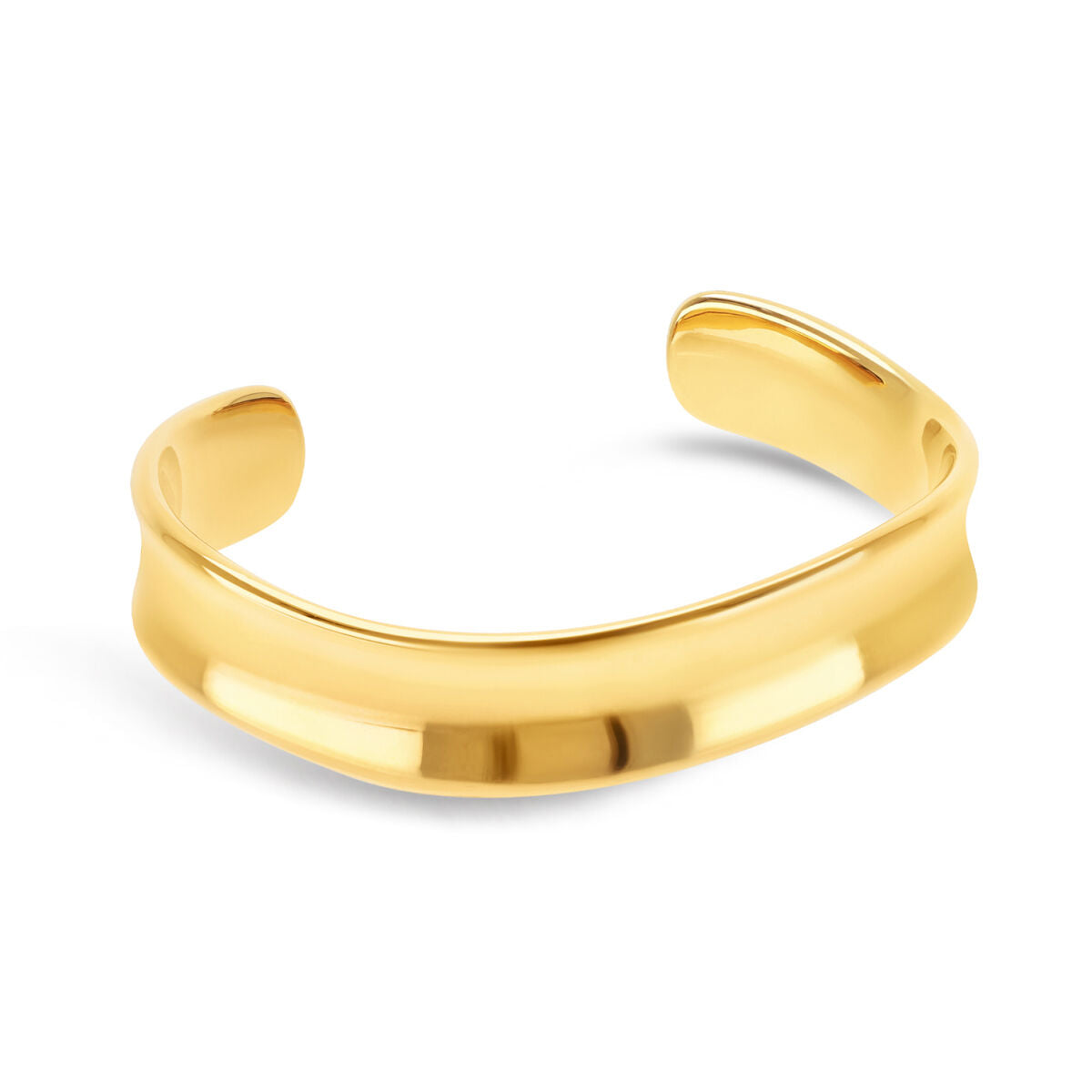 Gouden One Jewels armband met een elegant, glad ontwerp en een stevige uitstraling.
