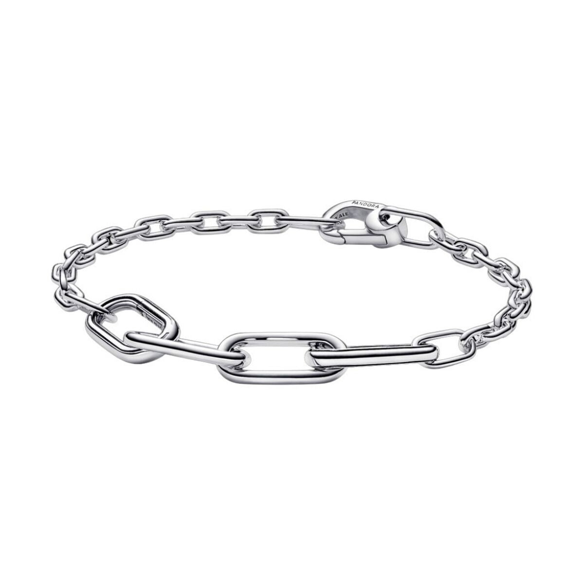Pandora zilverkleurige armband voor dames, elegant en verfijnd design van sterling zilver 925.