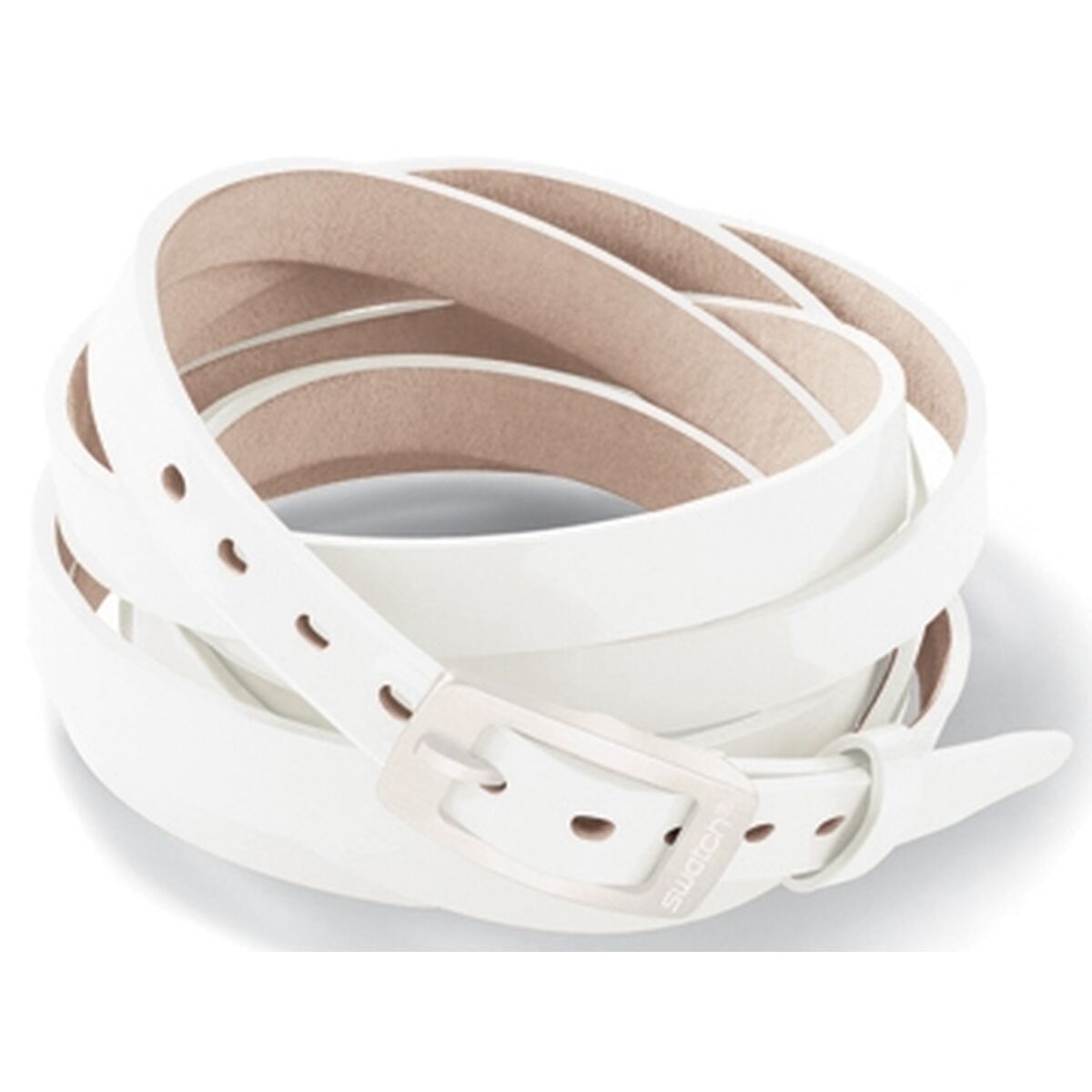 Witte Swatch armband voor dames met elegant design en hoogwaardige kwaliteit.