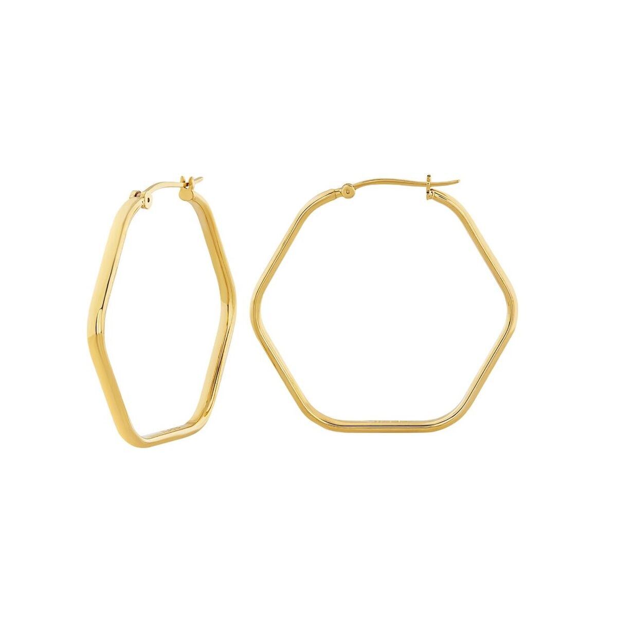 Elegante Breil oorbellen voor dames in sterling zilver 925 met een unieke hexagonale vorm.