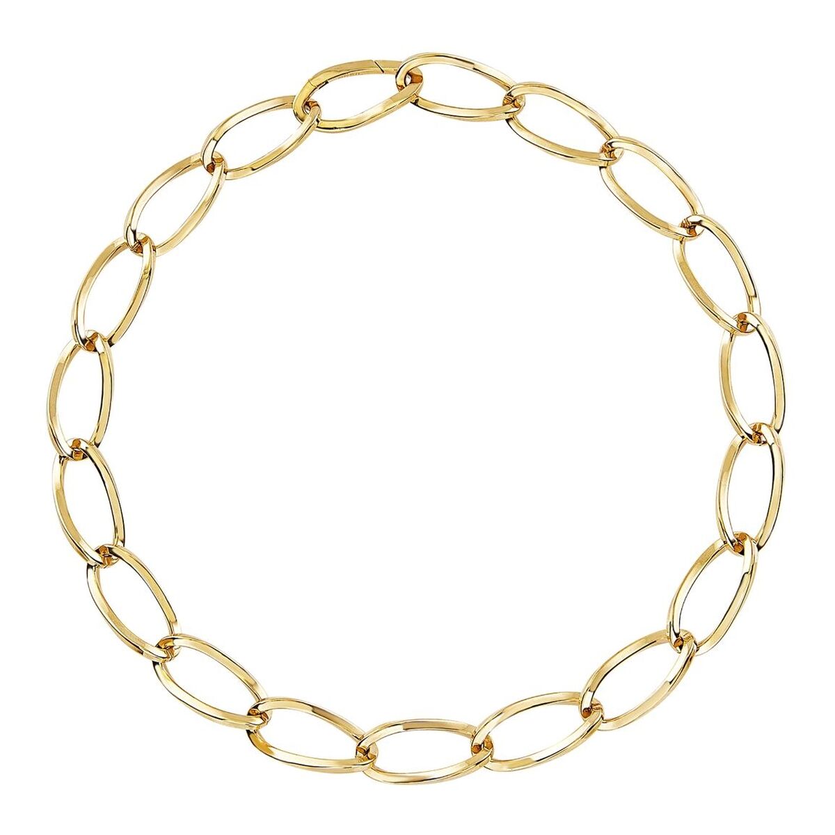 Gouden Breil ketting voor dames met een tijdloos ontwerp van sterling zilver.