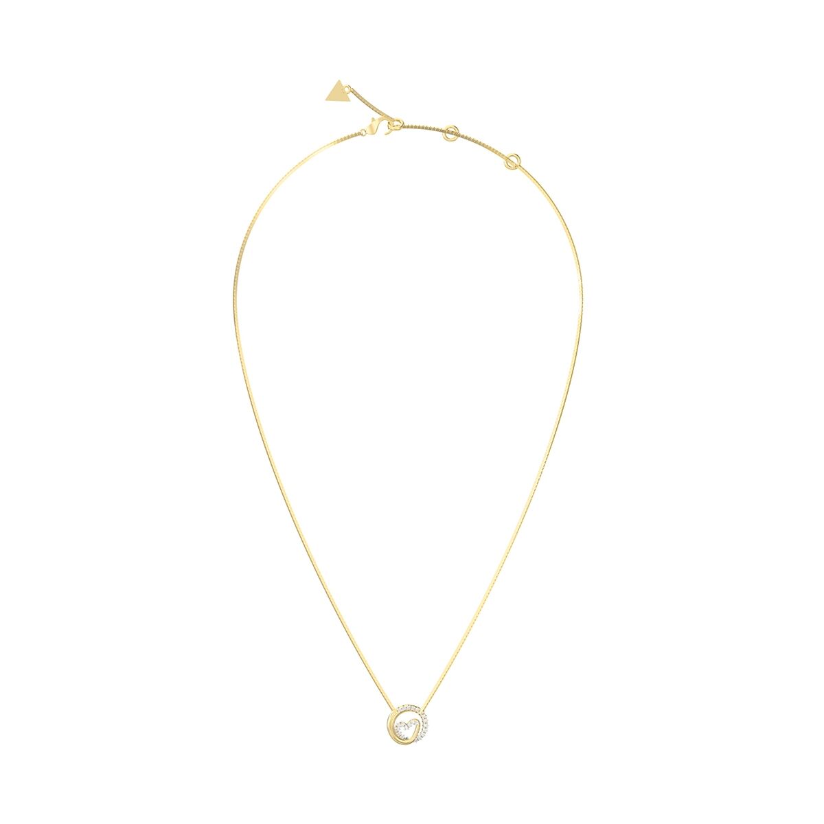 Gouden Guess ketting met elegant design en een sprankelende hanger.