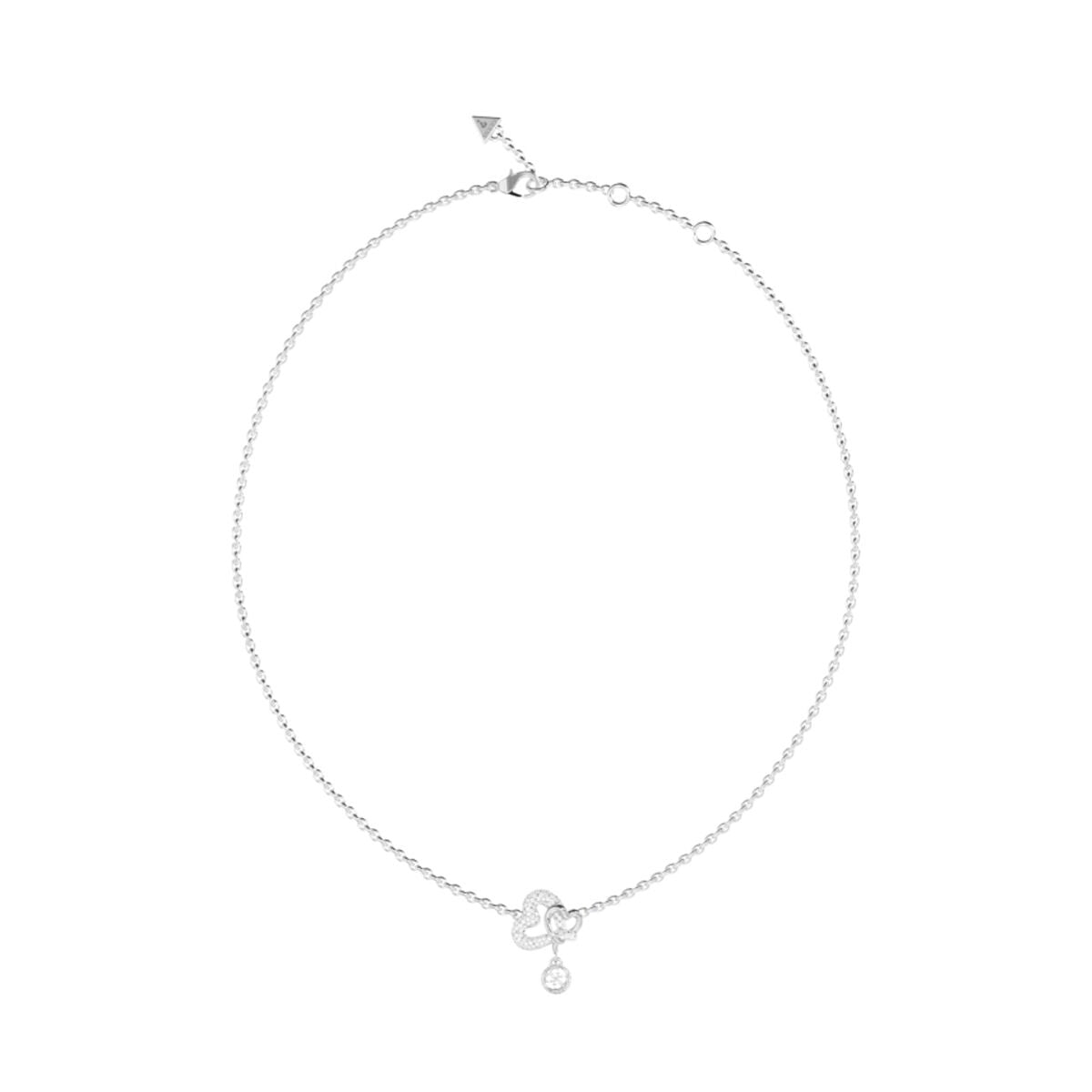 Zilverkleurige Guess ketting met exclusief design en elegante hangers.