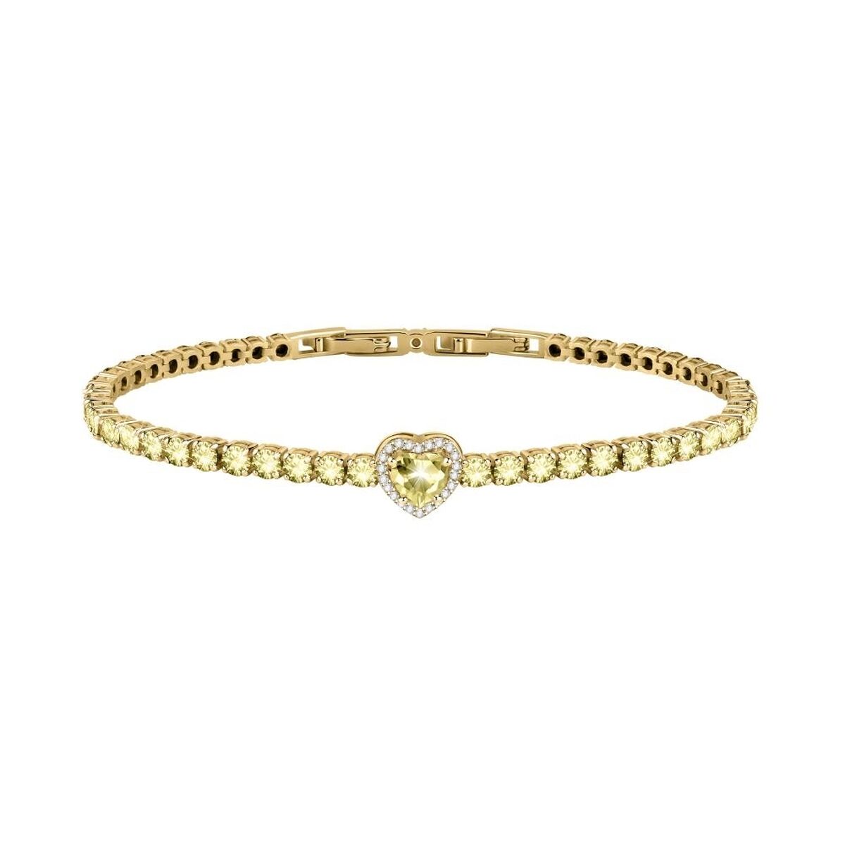 Morellato armband voor dames in zilver met elegant design en hartvormige steen.