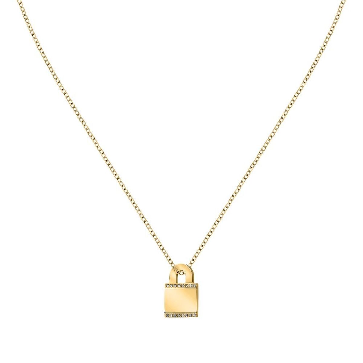 Morellato zilveren ketting met elegante luxe uitstraling en een verfijnd hangslot.