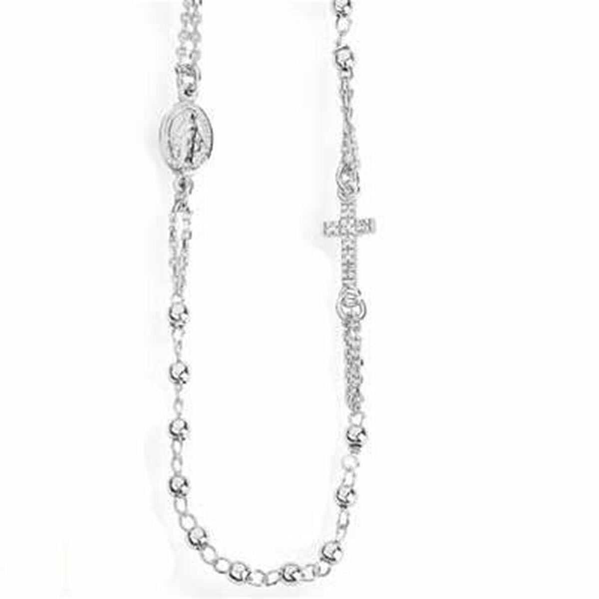 Amen ketting voor dames in zilver met elegant ontwerp en kruisdetail.