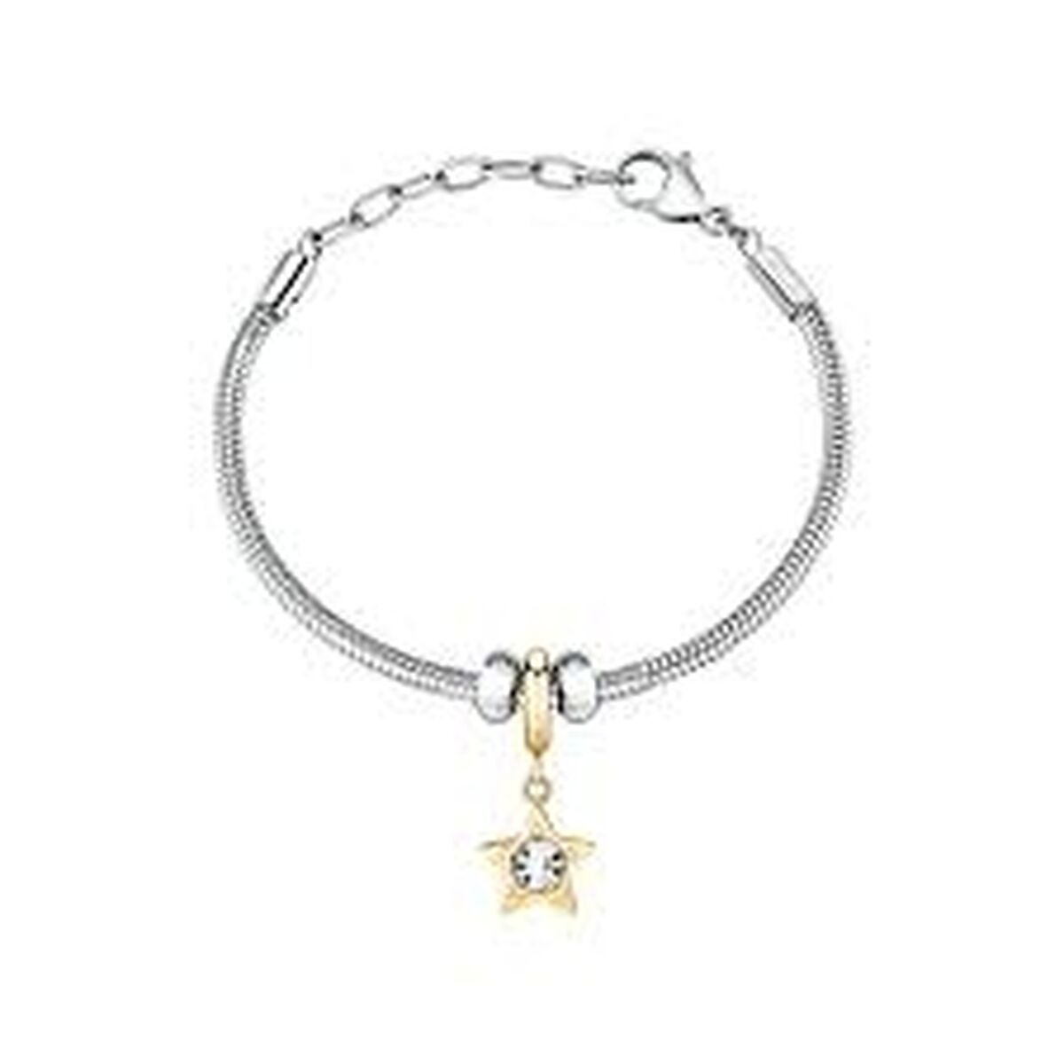 Zilverkleurige Morellato DROPS armband met een stervormige hanger en glinsterende details.