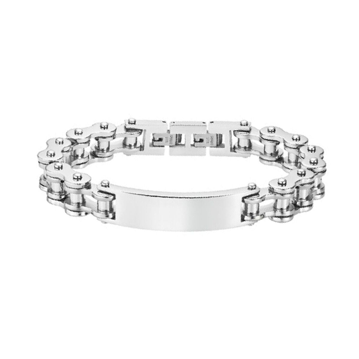 Zilverkleurige Lotus armband voor dames met tijdloos design en elegante schakels.