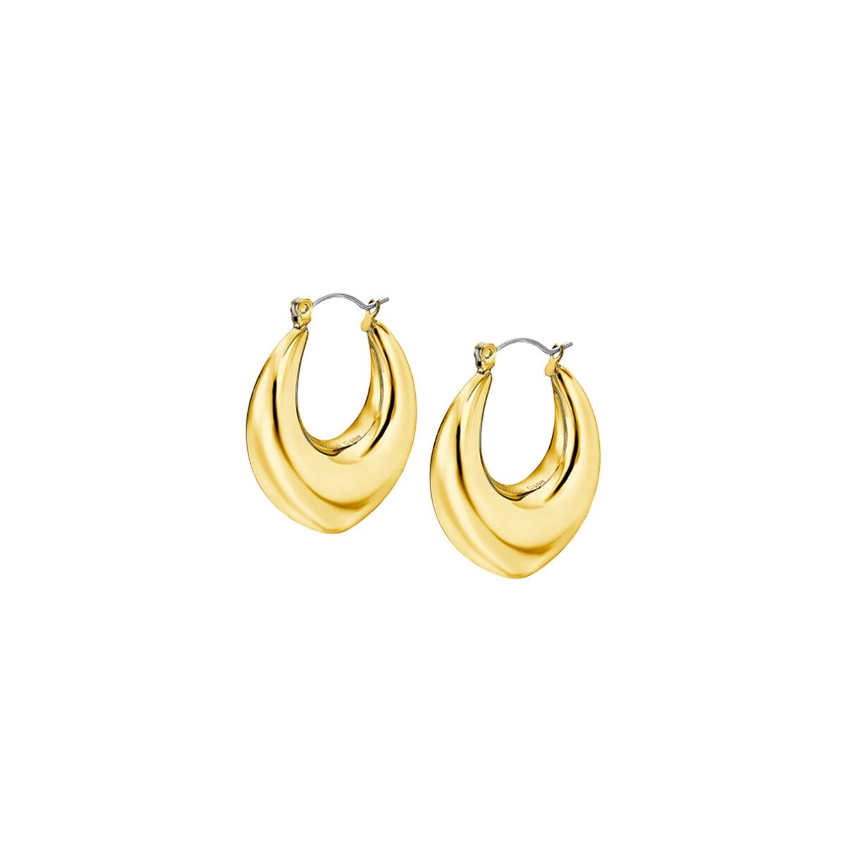 Elegante gouden Lotus oorbellen met een uniek design, perfect voor elke gelegenheid.