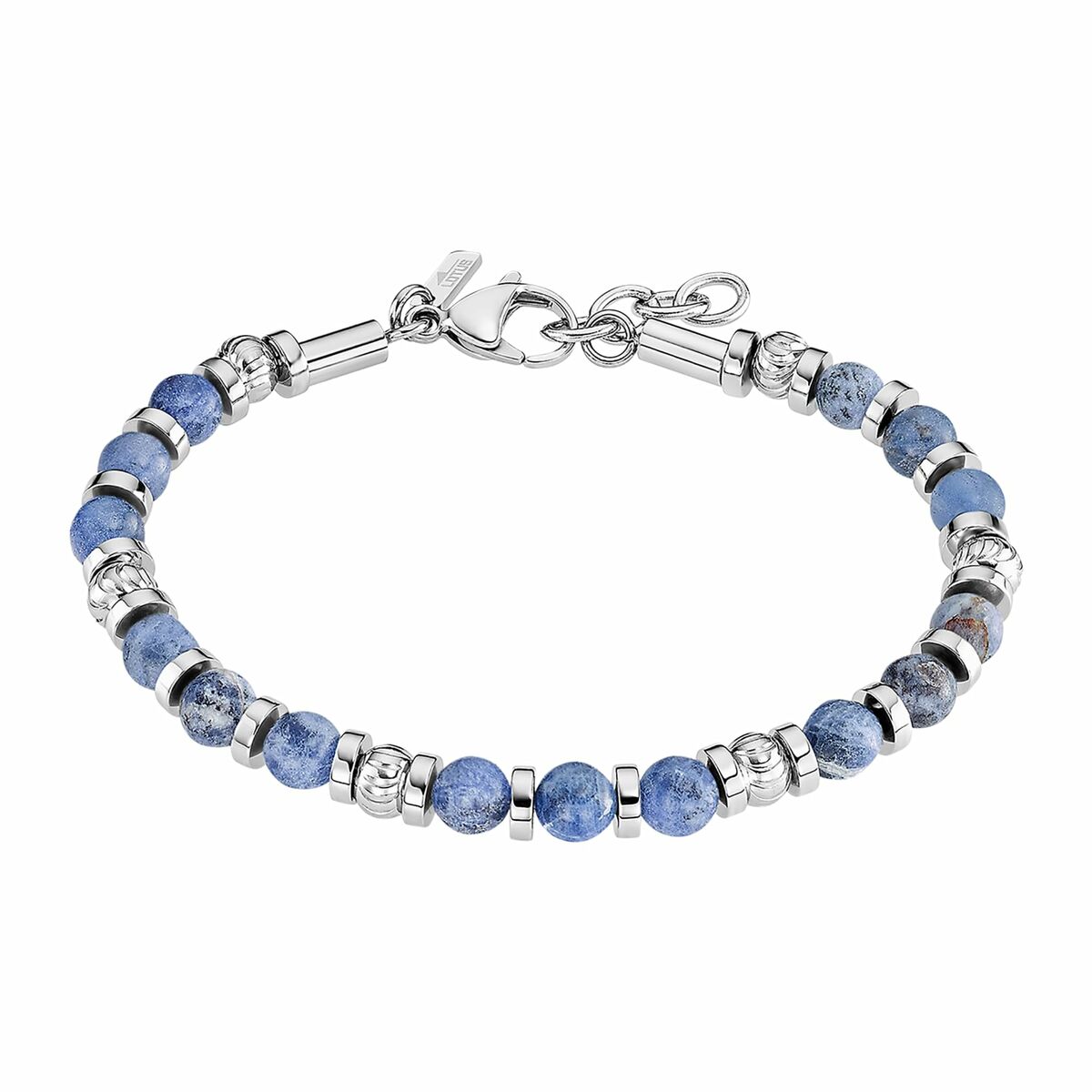 Lotus armband voor dames in multicolor met stijlvolle, ronde kralen en zilveren accenten.