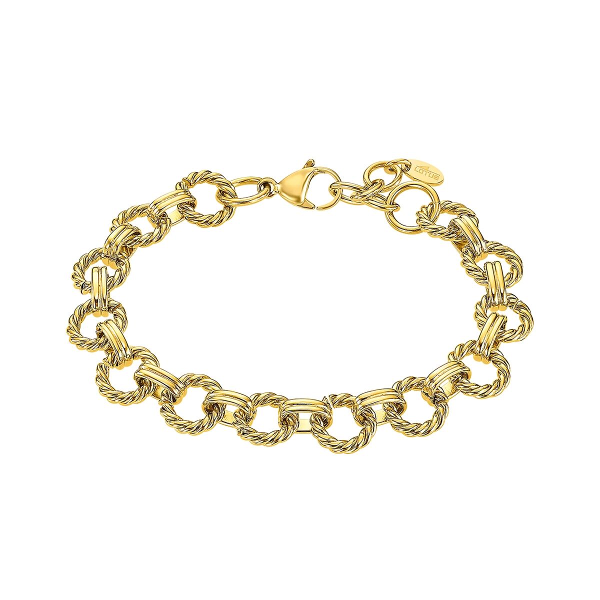 Gouden Lotus armband voor dames met een elegant en tijdloos ontwerp.