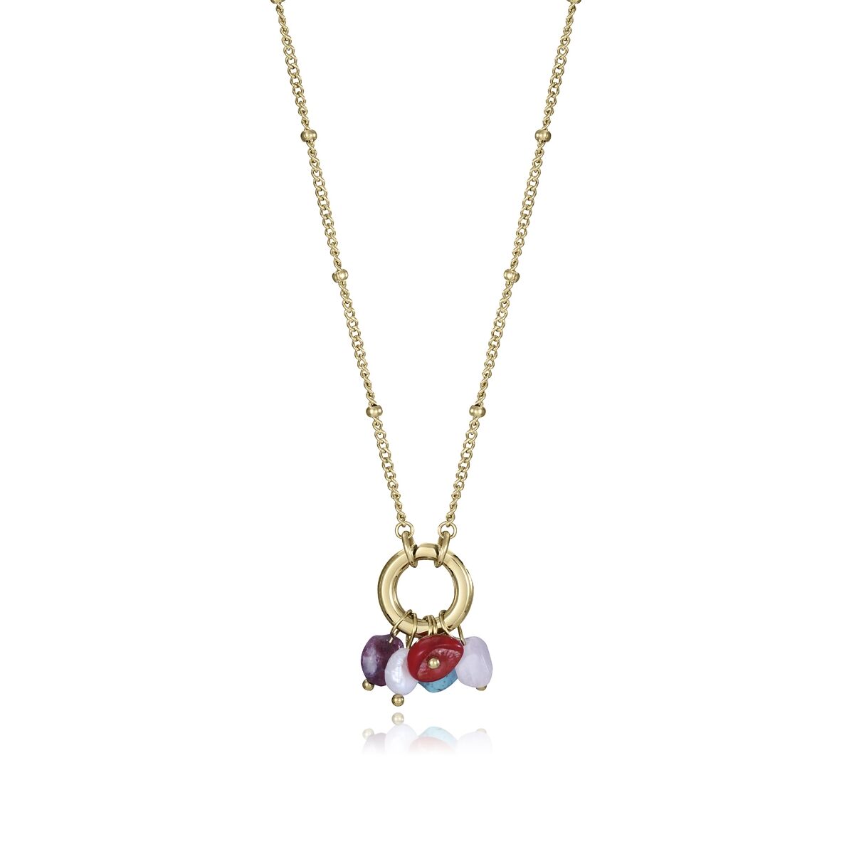 Viceroy damesketting in gouden kleur met elegante hangers en verfijnde details.