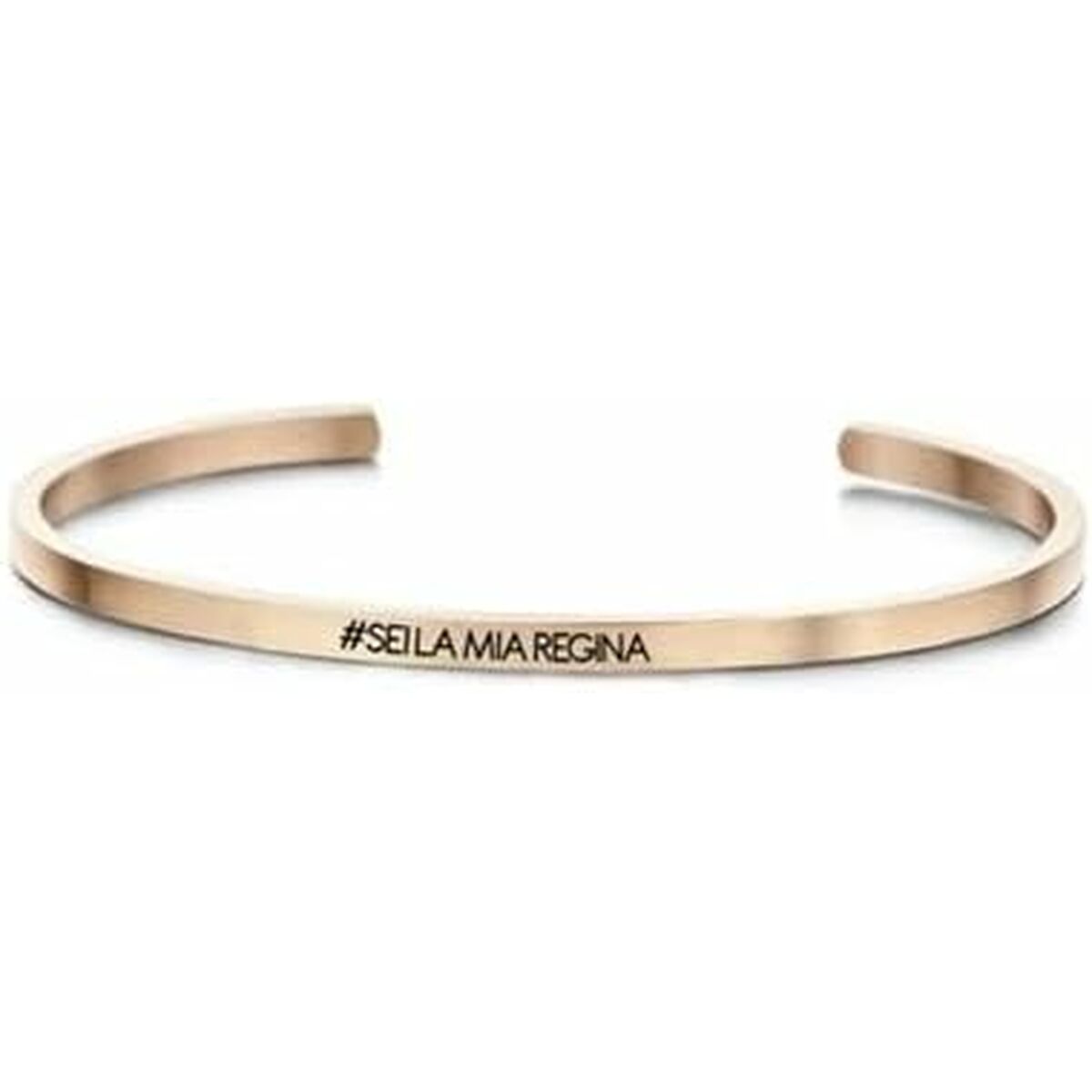 Detail van de CO88 Collection armband in roze goud met elegante uitstraling.