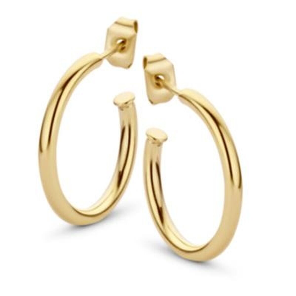 Gouden CO88 Collection damesoorbellen met tijdloos design, elegant en veelzijdig.