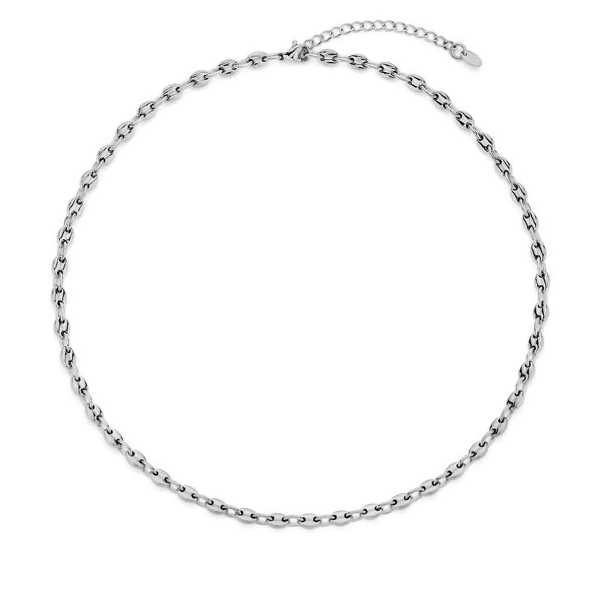 Zilverkleurige CO88 Collection ketting met elegant ontwerp en schakelstructuur.
