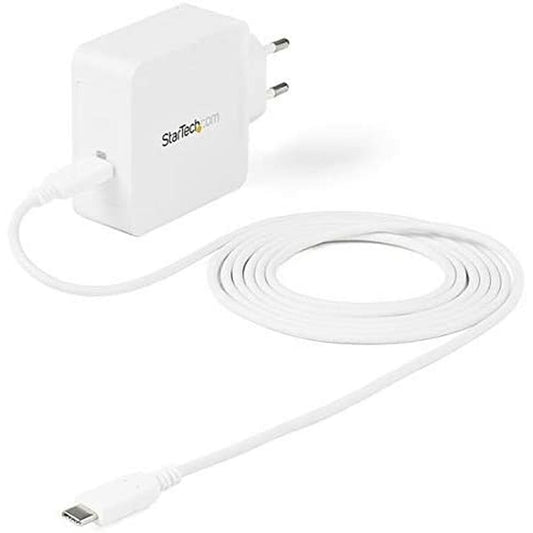 Startech Draagbare Oplader 10000mAh met USB-C kabel, compact ontwerp.