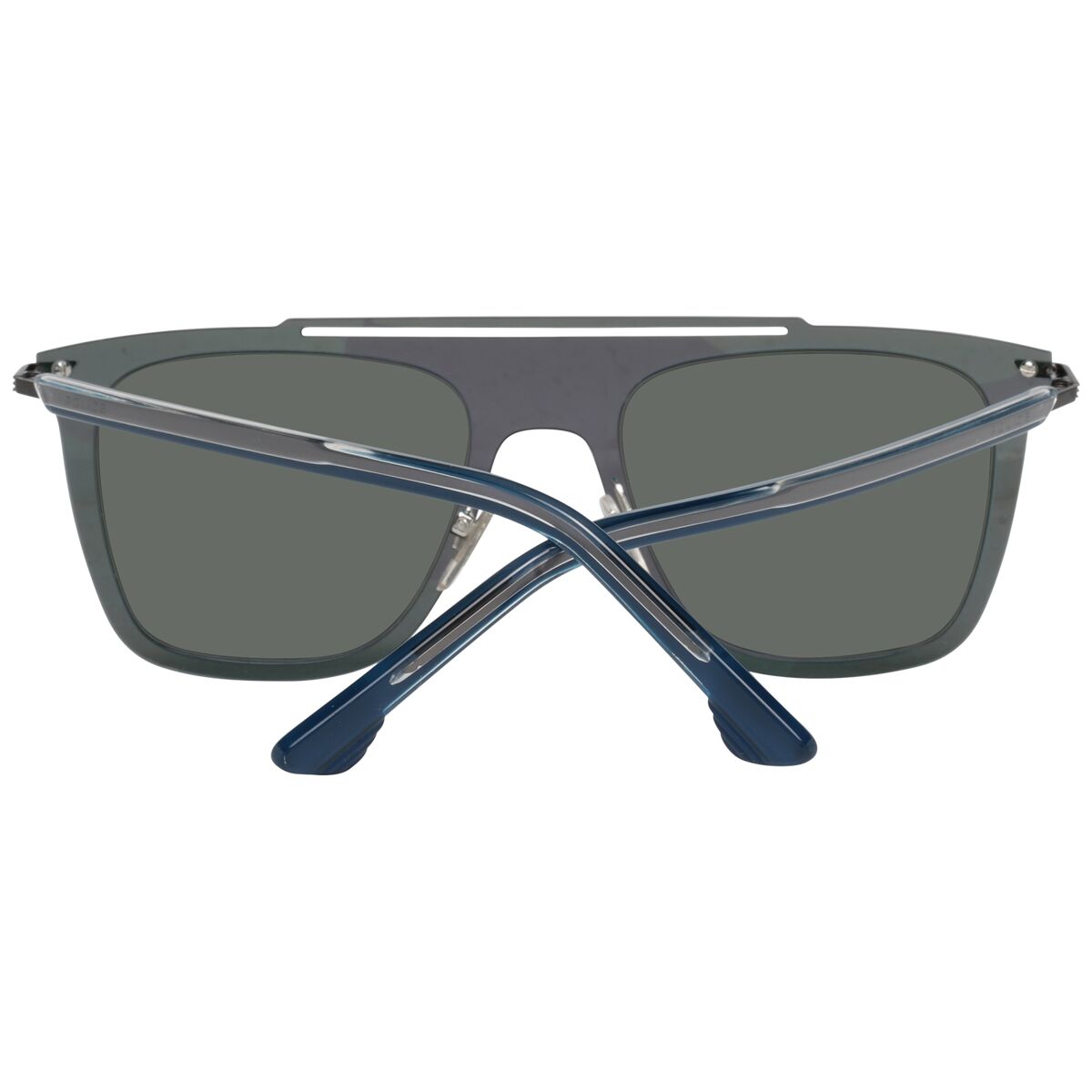 Zijaanzicht van de Police zonnebril Heren SPL581 met multicolour frame en grijze glazen.