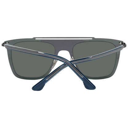 Zijaanzicht van de Police zonnebril Heren SPL581 met multicolour frame en grijze glazen.
