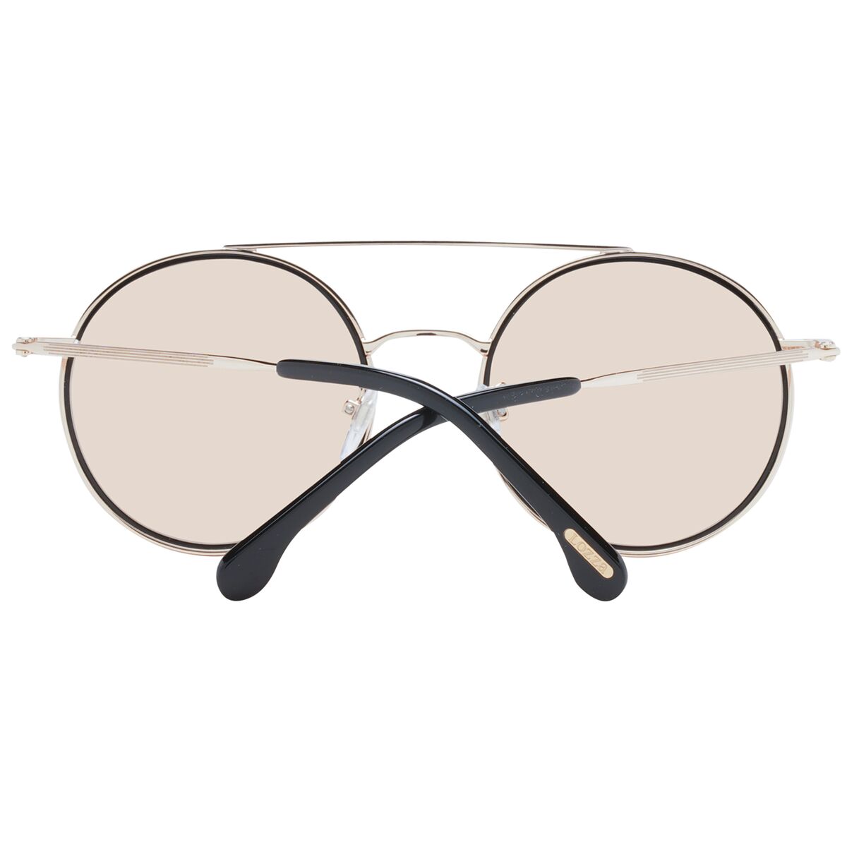 Detail van de Lozza zonnebril heren met een multicolour frame en ronde glazen.