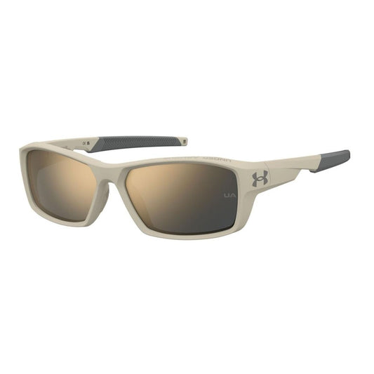 Under Armour zonnebril UA FANATICAL in lichtbeige met UV400 bescherming.