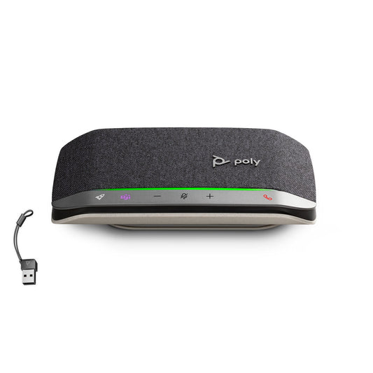 Poly B95VMUT#AC3 draagbare Bluetooth luidspreker met uitstekende geluidskwaliteit, bovenaanzicht.