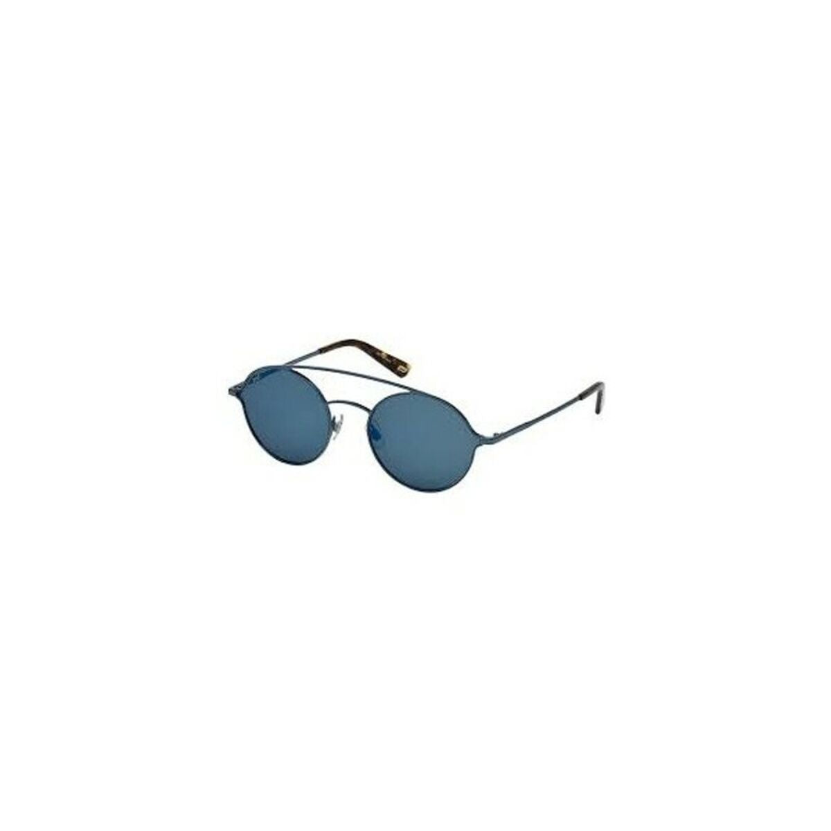 Blauwe metalen zonnebril voor heren van Web Eyewear met UV400 bescherming.