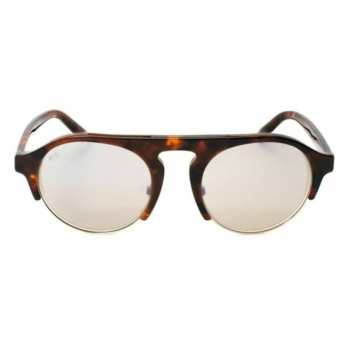 Detail van de Web Eyewear zonnebril met gegradueerde glazen en acetaat montuur.