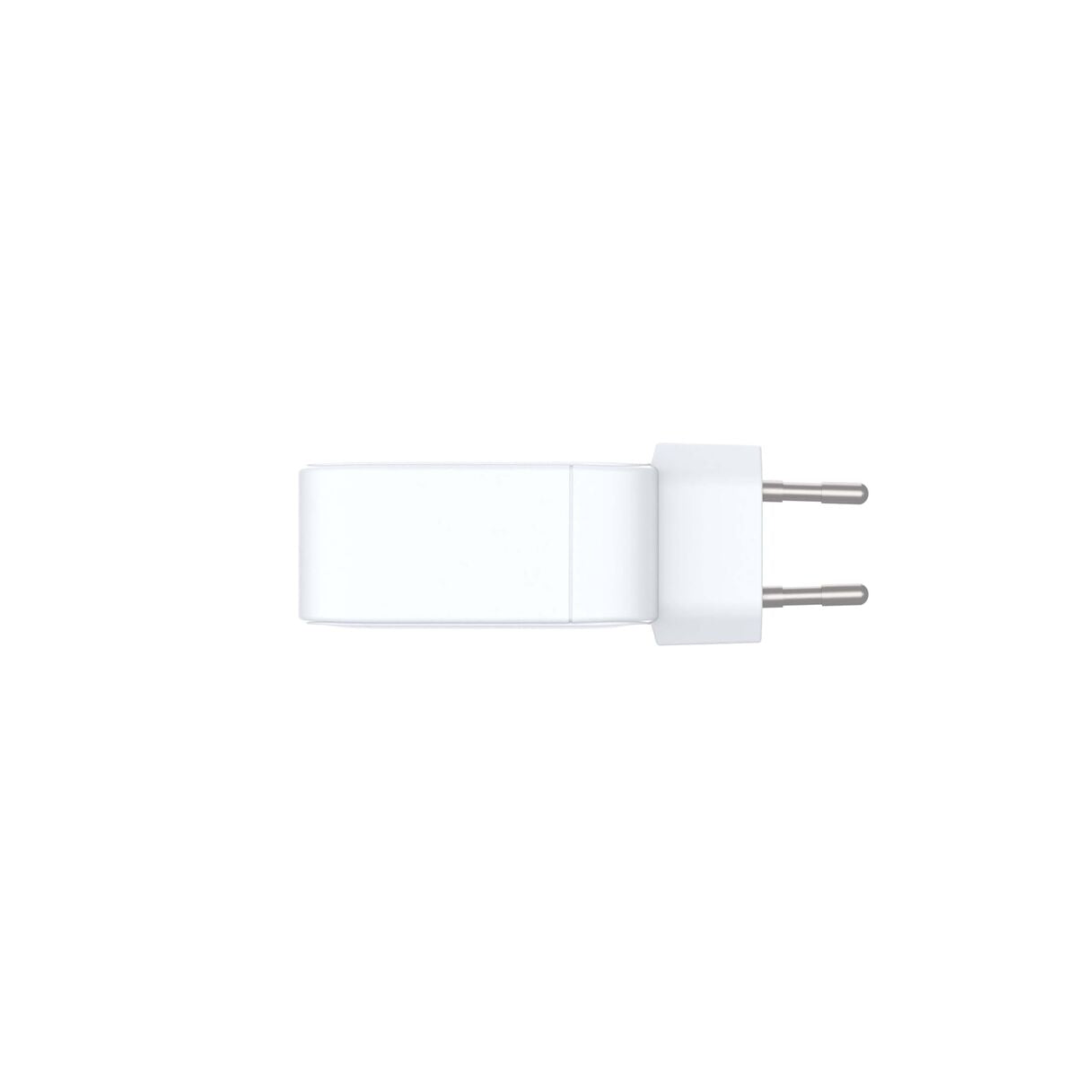 Detail van de witte D-Link DCF-141/E powerbank met een vlakke, gestroomlijnde vorm.