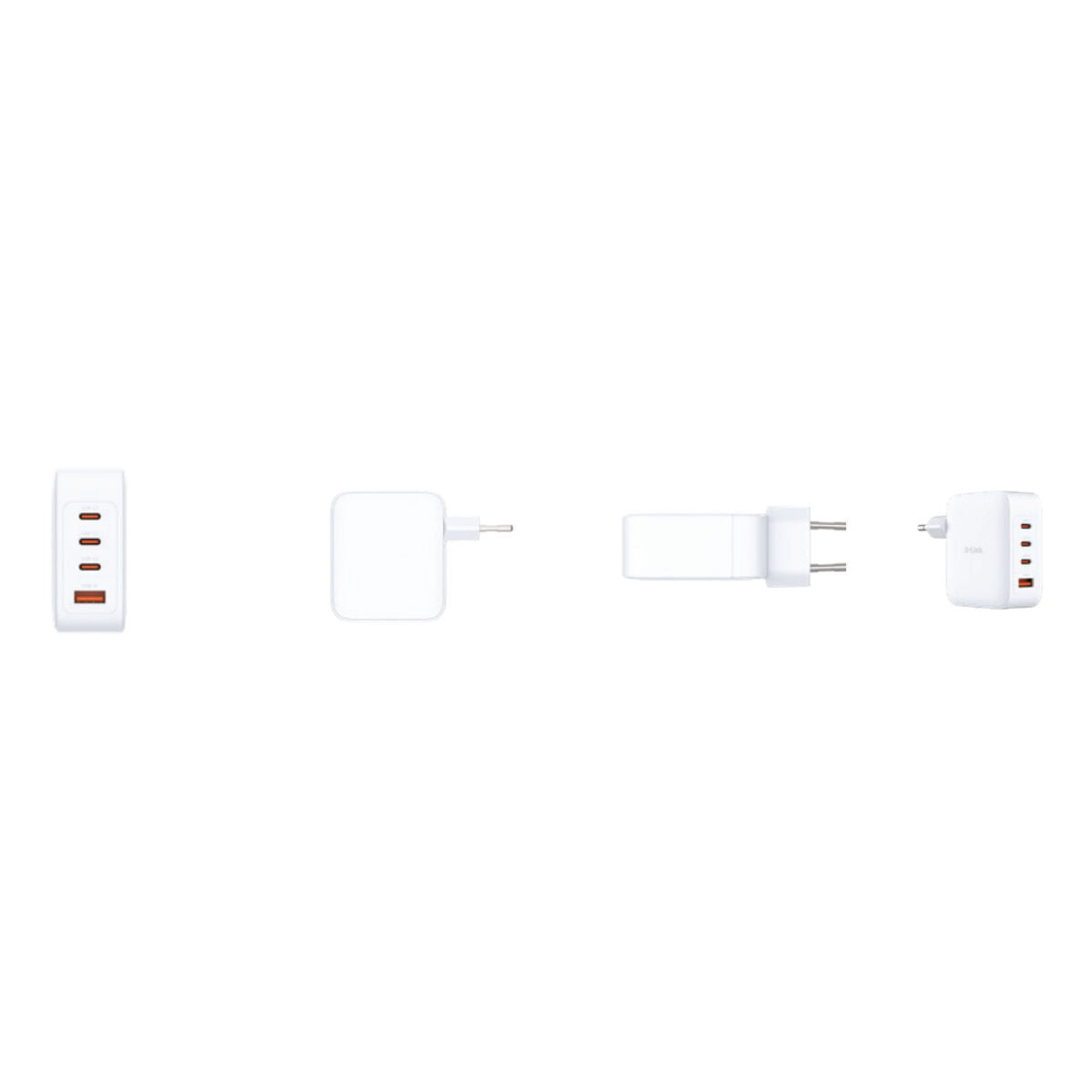 Detailweergave van de D-Link DCF-141/E powerbank met vier USB-poorten en een compact ontwerp.