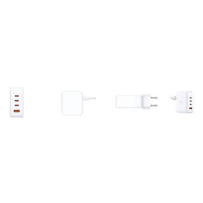 Detailweergave van de D-Link DCF-141/E powerbank met vier USB-poorten en een compact ontwerp.