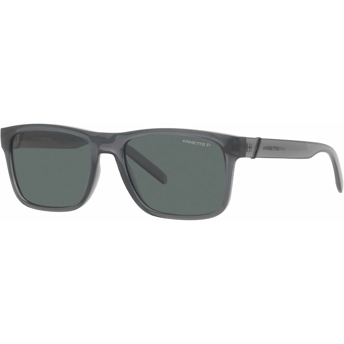 Zijaanzicht van de Arnette BANDRA zonnebril in multicolour met UV400 bescherming.