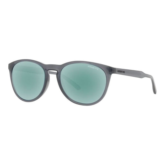 Arnette Gorgon zonnebril voor heren in trendy grijs met groene glazen.