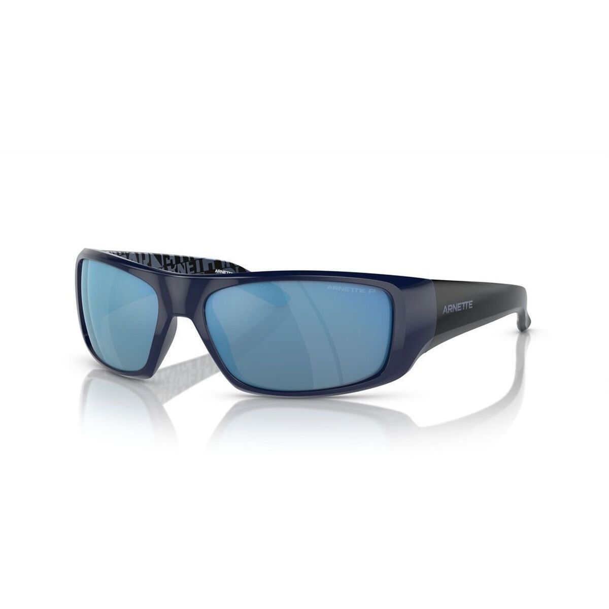 Arnette zonnebril Heren HOT SHOT AN 4182 met blauw glazen en multicolour montuur.