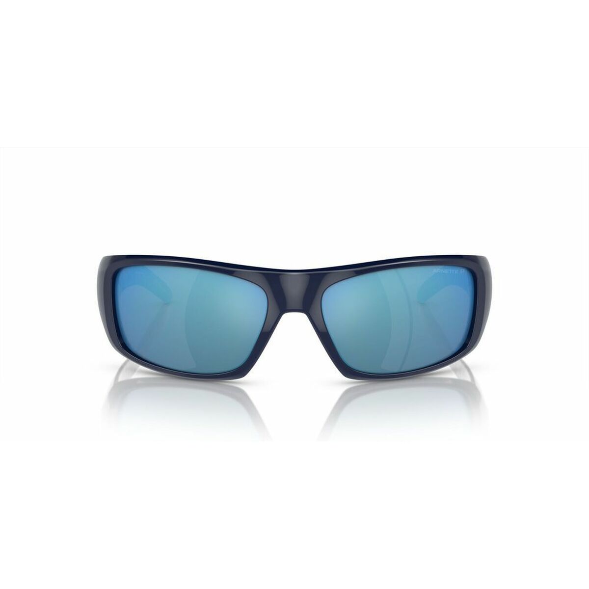 Zijaanzicht van de Arnette zonnebril Heren HOT SHOT AN 4182 met blauwe glazen.