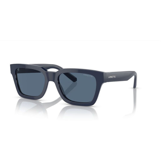 Zwarte Arnette COLD HEART zonnebril met UV400 bescherming, schuin van voren bekeken.