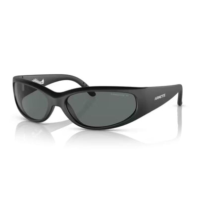 Zwarte Arnette CATFISH zonnebril met UV400 bescherming, zijaanzicht.