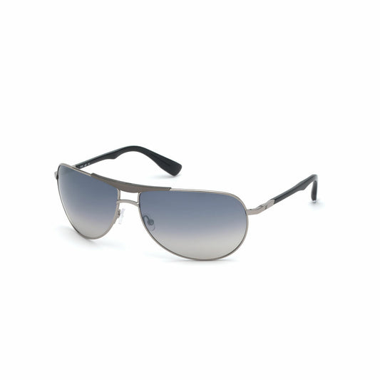 Stijlvolle Web Eyewear zonnebril voor heren met spiegelende lenzen en UV-bescherming.