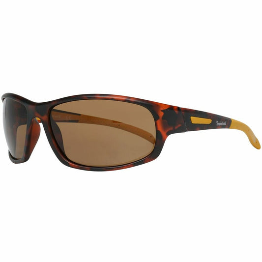 Timberland zonnebril voor heren in tortoise kleur met UV400 bescherming.