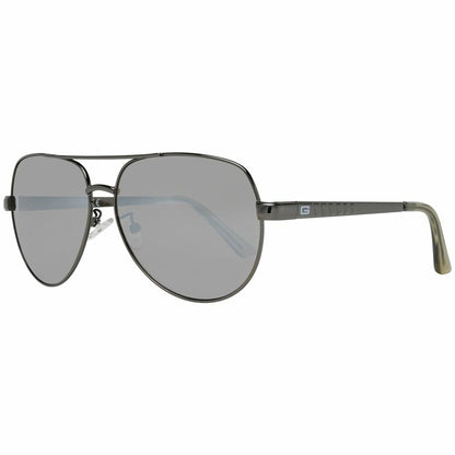 Stijlvolle Guess zonnebril voor heren met multicolour frame en UV400 bescherming.