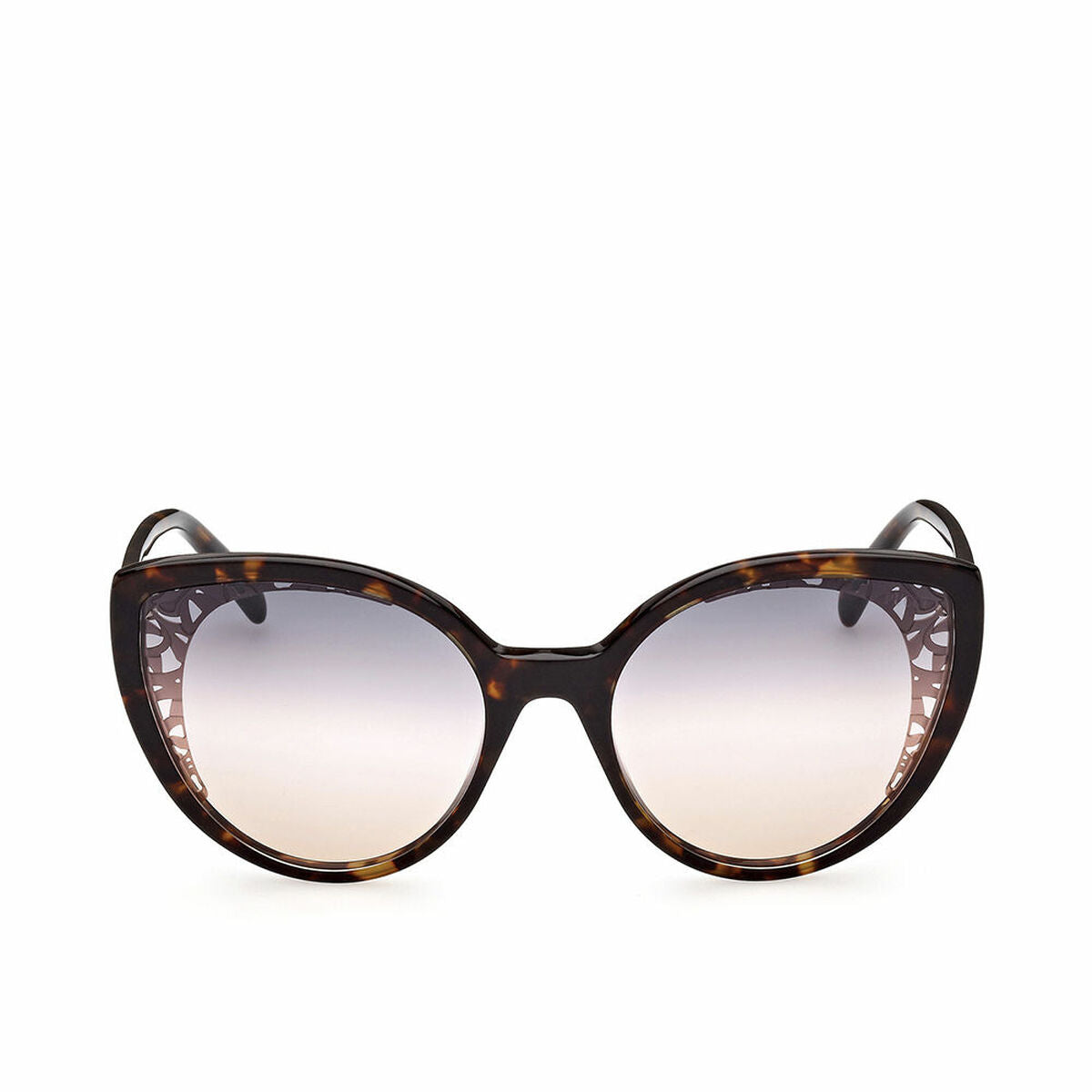 Emilio Pucci kattenogen zonnebril voor heren in tortoise kleur met UV400 bescherming.