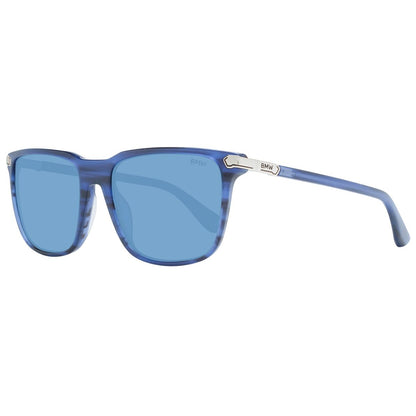 BMW zonnebril heren in multicolour met blauwe glazen, stijlvol en trendy ontwerp.