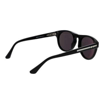 Zijaanzicht van de zwarte Web Eyewear zonnebril met stijlvolle details.