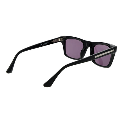 Zijaanzicht van de Web Eyewear zonnebril voor heren met elegante zwarte montuur.