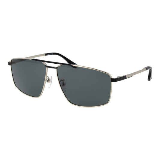 BMW zonnebril heren BW0055-H 6216A met elegante, zwarte en zilveren afwerking.