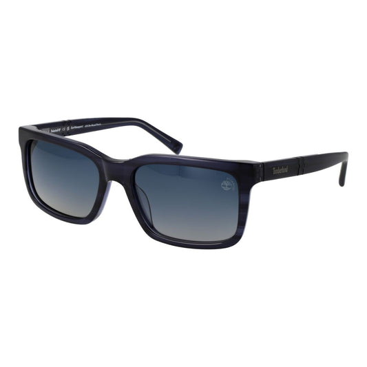 Timberland zonnebril heren TB00021 met gepolariseerde lenzen en modern zilverkleurig frame.