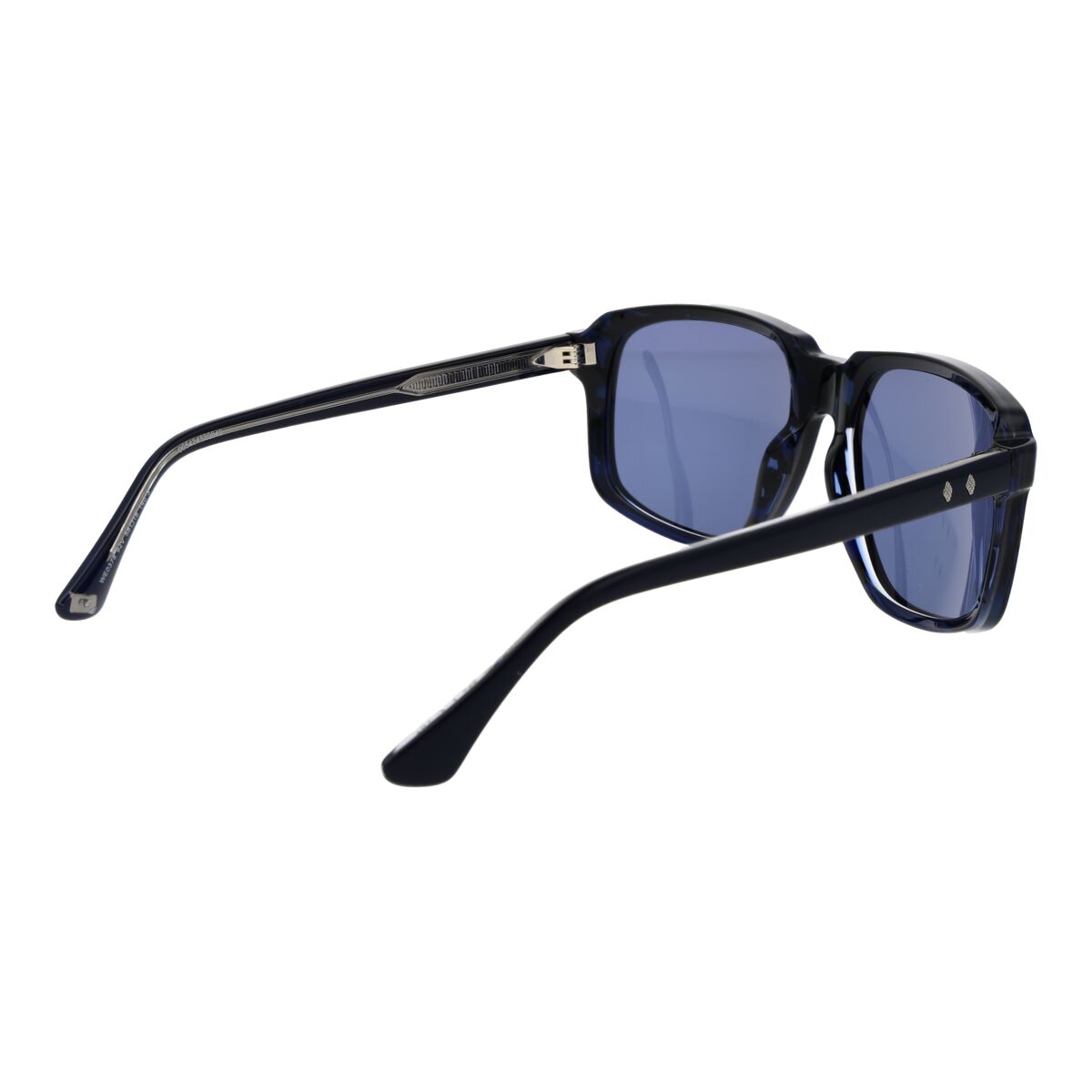 Zijaanzicht van de Web Eyewear zonnebril voor heren met blauwe glazen en modern ontwerp.
