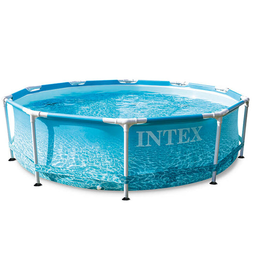 Intex Beachside Metal Frame zwembad 305 x 76 cm   met filterpomp